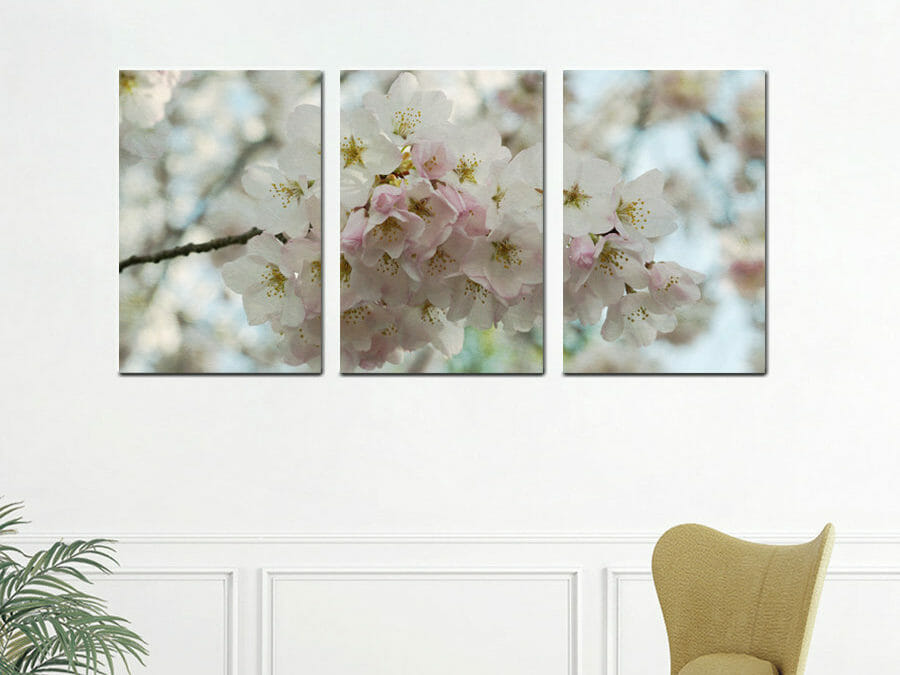 Cherry Blossom Wall Art | Set of 3 | Bedroom Wall Decor