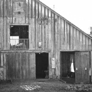 Black and White Country Barn Wall Art