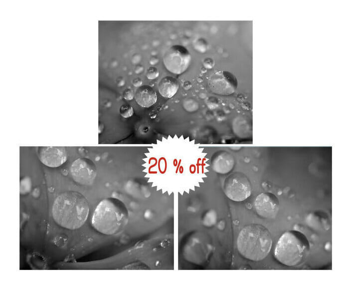 Black and White Modern Wall Decor | Water Drops Abstract Wall Art