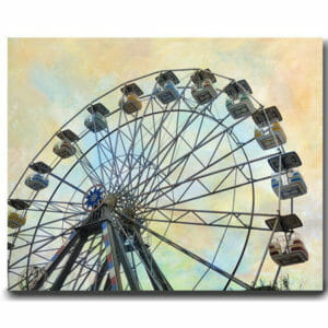 Ferris Wheel Wall Decor | Carnival Wall Art | Nursery Canvas Wall Art