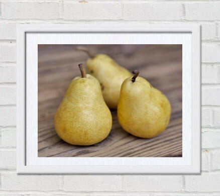 Fruit Wall Art | Food food Photography | Pear Wall Art | Kitchen Decor