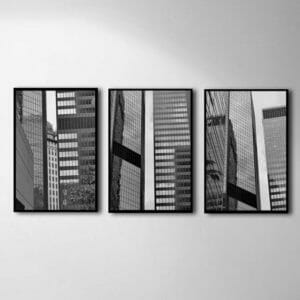 Black and White Pittsburgh City Wall Decor