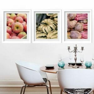 Vegetables Wall Art | Vertical Kitchen Wall Decor | Food Photography Art