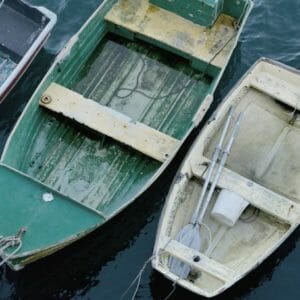 Rustic Nautical Wall Decor | Weathered Row Boats | Nautical Gift