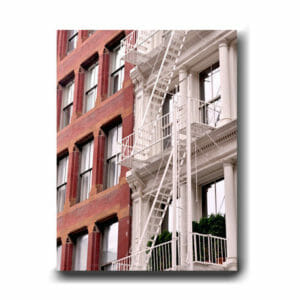 New York City Fire Escape Ladder | Manhattan Architecture Wall Art